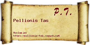 Pellionis Tas névjegykártya